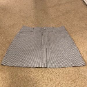 Stripped Mini Skirt